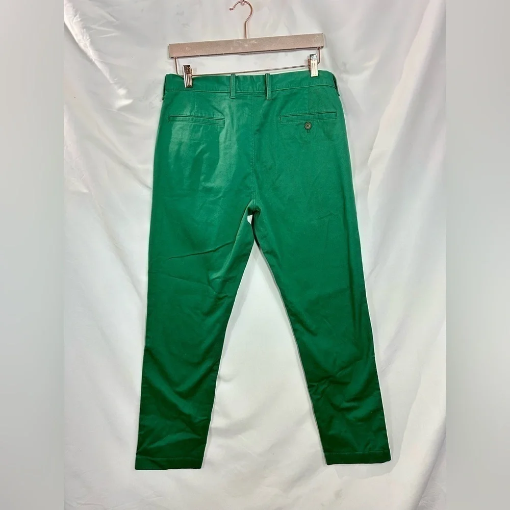 J Crew Flex Straight green pants size W32